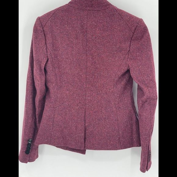 New Veronica Beard I Am Dickey Jacket Blazer Berry Red Pink Size 0 Wool Blend - Picture 15 of 15